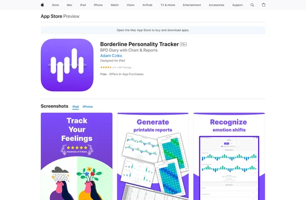 Borderline Personality Tracker