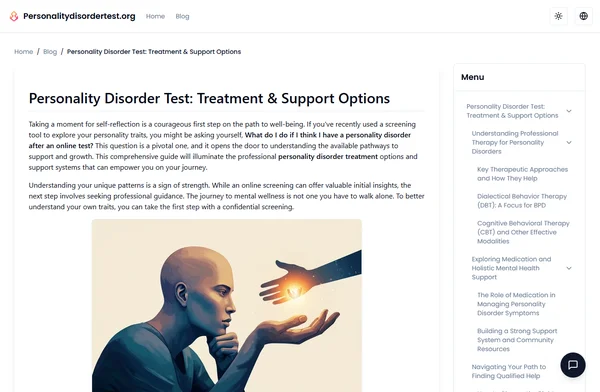Personality Disorder Test: Treatment & Support Options