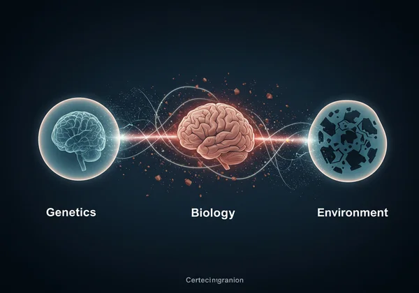 A visual metaphor for BPD's genetic, biological, environmental causes.