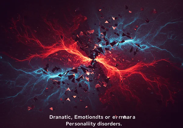 Abstract art representing Cluster B emotional intensity.